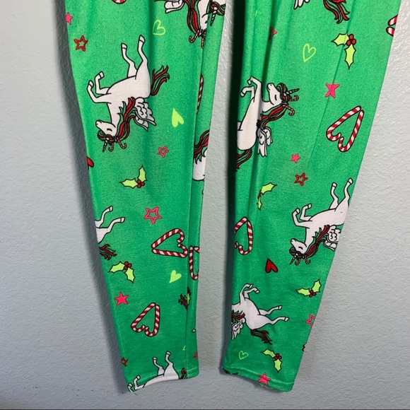 Justice Hooded Christmas Unicorn Pajama Set - Picture 13 of 15